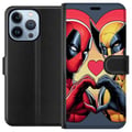 Miniatyrbilde 1 av 4: Kompatibelt Lommeboketui til Apple iPhone 13 Pro All hjerters dag Wolverine