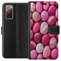 Miniatyrbild 1 av 3: Kompatibelt Plånboksfodral till Samsung Galaxy S20 FE Rosa marmor stenar lyxigt pastellmönster med glansig yta perfekt för modern och chic design