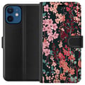 Pikkukuva 1 / 3: Yhteensopiva Lompakkokotelo Apple iPhone 12 mini Kukat