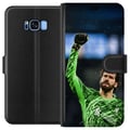 Miniatyrbild 1 av 2: Kompatibelt Plånboksfodral till Samsung Galaxy S8 Alisson Liverpool Brasilien enda målvakten på listan fotboll keeper reflexsnabb stabil trygg och vi