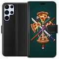 Pikkukuva 1 / 3: Yhteensopiva Lompakkokotelo Samsung Galaxy S22 Ultra 5G Pizza