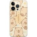 Miniatyrbild 1 av 3: Kompatibelt Mobilskal till Apple iPhone 14 Pro Capybara Cuties Pastell Design gulliga flodsvin i mjuka färger söt varm stil med charm och lekfull ene