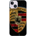 Pikkukuva 1 / 3: Yhteensopiva Puhelinkuori Apple iPhone 14 Plus Porschen vaakuna juliste luksusauto tunnus urheiluauto logo Stuttgart klassinen retrodesign automerkki