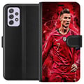 Miniatyrbillede 1 af 3: Kompatibel Tegnebogsetui til Samsung Galaxy A52s 5G Ronaldo Færdigheder - CR7 Design for Ægte Fans