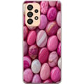 Pikkukuva 1 / 3: Yhteensopiva Puhelinkuori Samsung Galaxy A33 5G Vaaleanpunaiset marmorikivet ylellinen pastellikuvio kiiltävällä pinnalla täydellinen moderniin ja ty