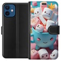Miniatyrbilde 1 av 3: Kompatibelt Lommeboketui til Apple iPhone 12 Kawaii marshmallow smile kawaii design med søte figurer i kopp fargerik og glad stil