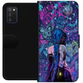 Miniatyrbilde 1 av 2: Kompatibelt Lommeboketui til Samsung Galaxy A03s Fargerik graffitiillustrasjon med blåhåret karakter i urban neonstil og kreativ energi