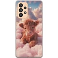Miniatyrbilde 1 av 3: Kompatibelt Mobildeksel til Samsung Galaxy A53 5G Søt kalv blant skyer drømmeaktig rosa design med myke farger varm følelse av ro trygghet glede og f