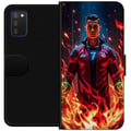 Miniatyrbilde 1 av 2: Kompatibelt Lommeboketui til Samsung Galaxy A03s Ronaldo Inferno - fotballhelt i flammer