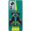 Pikkukuva 1 / 3: Yhteensopiva Puhelinkuori Xiaomi 12 Pro Vihreä formula-auto modernilla kilpa-ajomuotoilulla ja pelkistetyllä studiotunnelmalla