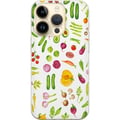Miniatyrbillede 1 af 3: Kompatibel Mobilcover til Apple iPhone 14 Pro grøntsager mønster grøntsager avocado tomat agurk broccoli sund mad plakat køkken design retro