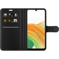 Miniatyrbillede 2 af 3: Kompatibel Tegnebogsetui til Samsung Galaxy A33 5G Minimalistisk neonbogstav H i farveskiftende lys mod sort baggrund