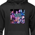 Miniatyrbilde 1 av 9: Barnehettegenser KPop Demon Hunters anime stil mörk design Svart 9-11 År