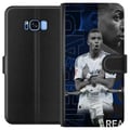 Miniatyrbild 1 av 2: Kompatibelt Plånboksfodral till Samsung Galaxy S8 Kylian Mbappé Real Madrid Frankrike extrem fart stark teknik och otroligt målsinne som gör honom li