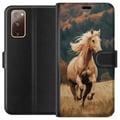 Miniatyrbillede 1 af 3: Kompatibel Tegnebogsetui til Samsung Galaxy S20 FE Løbende Hest
