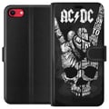 Miniatyrbillede 1 af 3: Kompatibel Tegnebogsetui til Apple iPhone SE (2020) ACDC Rockmusikband Guitar Klassisk