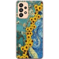 Pikkukuva 1 / 3: Yhteensopiva Puhelinkuori Samsung Galaxy A33 5G Van Gogh juliste auringonkukka Tähtikirkas yö taide kukat maalaus taiteellinen retro taide impression