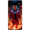 Pikkukuva 1 / 3: Yhteensopiva Puhelinkuori Google Pixel 6a Ronaldo Inferno - jalkapallolegenda liekeissä