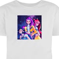 Miniatyrbilde 1 av 9: Barn T-skjorte Kpop Demon Hunters Idol Trio Cosmic Space Energy Neon Fantasy Aura Hvit 9-11 År
