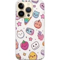 Miniatyrbillede 1 af 3: Kompatibel Mobilcover til Apple iPhone 14 Pro Kawaii-doodle-collage med søde figurer, frugter, stjerner, hjerter, pastelfarver og legende tegneserieæ