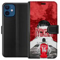 Pikkukuva 1 / 3: Yhteensopiva Lompakkokotelo Apple iPhone 12 mini Viktor Gyökeres Red Passion Design jalkapallohenkinen taide, jossa on vahvaa energiaa, voimaa ja urh