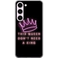 Pikkukuva 1 / 3: Yhteensopiva Puhelinkuori Samsung Galaxy S23 Kuningatar Lainaus Tyttövoima Feministi