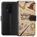 Miniatyrbilde 1 av 3: Kompatibelt Lommeboketui til OnePlus 8 Pro Harry Potter Wingardium Leviosa-illustrasjon – magisk Harry Potter-tema med tryllestav, Snitch og hatt