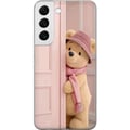 Pikkukuva 1 / 3: Yhteensopiva Puhelinkuori Samsung Galaxy S22 5G Beige nalle, jolla on hattu ja huivi, romanttinen vaalea design lämpimällä sävyllä ja pehmeällä, tyyl