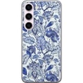 Miniatyrbild 1 av 3: Kompatibelt Mobilskal till Samsung Galaxy S23 Blommor Blå...