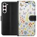 Pikkukuva 1 / 3: Yhteensopiva Lompakkokotelo Samsung Galaxy S23+ Kesäkukat