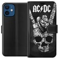 Pikkukuva 1 / 3: Yhteensopiva Lompakkokotelo Apple iPhone 12 mini ACDC Rockmusiikkibändi Kitara Klassinen
