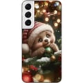 Miniatyrbilde 1 av 3: Kompatibelt Mobildeksel til Samsung Galaxy S22 5G Julesovebjørn kuler søt bjørn koselige lys jul kawaii varm høytid søt vinter plakat