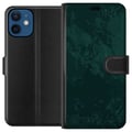 Pikkukuva 1 / 3: Yhteensopiva Lompakkokotelo Apple iPhone 12 mini Emerald Echo