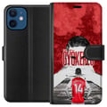 Miniatyrbilde 1 av 3: Kompatibelt Lommeboketui til Apple iPhone 12 Viktor Gyökeres Red Passion Design fotballinspirert kunst med sterk energi, kraft og sporty følelse i rø