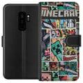 Miniatyrbillede 1 af 3: Kompatibel Tegnebogsetui til Samsung Galaxy S9+ Minecraft Kunst