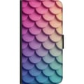 Miniatyrbilde 2 av 2: Kompatibelt Lommeboketui til Samsung Galaxy A03s Skjellete pastellmønster med myke overlappende former i rosa, lilla og blå toner som skaper et harmo