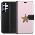 Pikkukuva 1 / 3: Yhteensopiva Lompakkokotelo Samsung Galaxy S22 Ultra 5G Leopard tähti