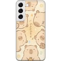 Miniatyrbild 1 av 3: Kompatibelt Mobilskal till Samsung Galaxy S22 5G Capybara Cuties Pastell Design gulliga flodsvin i mjuka färger söt varm stil med charm och lekfull e