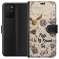 Pikkukuva 1 / 3: Yhteensopiva Lompakkokotelo Samsung Galaxy S10 Lite Kirjailtu maaginen kuvitus, jossa on symboleja, sitaatteja ja fantasiamaailma unenomaisessa satut