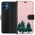 Pikkukuva 1 / 3: Yhteensopiva Lompakkokotelo Apple iPhone 12 mini Joulukuusia Hyvää Joulua