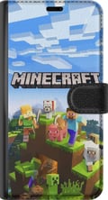 Miniatyrbild 3 av 3: Kompatibelt Plånboksfodral till Apple iPhone 12 Minecraft pixelvärld Creeper gaming design