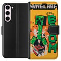 Pikkukuva 1 / 3: Yhteensopiva Lompakkokotelo Samsung Galaxy S23+ Minecraft Boom