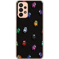 Miniatyrbilde 1 av 3: Kompatibelt Mobildeksel til Samsung Galaxy A23 Among Us-mønster med fargerike karakterer i verdensrommet, lekent gamingmotiv for Among Us-fans