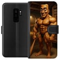 Miniatyrbillede 1 af 3: Kompatibel Tegnebogsetui til Samsung Galaxy S9+ Italiensk Brainrot-illustration – Humoristisk træfigur i unik kunststil