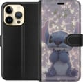 Miniatyrbilde 1 av 3: Kompatibelt Lommeboketui til Apple iPhone 14 Pro Stitch med sommerfugler søt Disney kawaii blå romvesen sommerfugler magisk pastell drømmende motiv p
