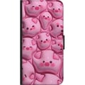 Miniatyrbillede 3 af 3: Kompatibel Tegnebogsetui til OnePlus 9 Pro Boblende Grise