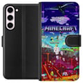 Miniatyrbild 1 av 3: Kompatibelt Plånboksfodral till Samsung Galaxy S23+ Minecraft