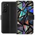 Miniatyrbillede 1 af 3: Kompatibel Tegnebogsetui til Samsung Galaxy S21+ 5G 3D Reflektion