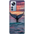 Pikkukuva 1 / 3: Yhteensopiva Puhelinkuori Xiaomi 12 Pro Valaan pyrstö auringonlaskussa, trooppinen taivas ja tyyni meri – inspiroiva design, jossa on rauhallista ene