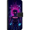 Pikkukuva 3 / 3: Yhteensopiva Lompakkokotelo Apple iPhone 12 mini Roblox Cyber Core Tehokas digitaalinen Roblox-design violetilla valaistuksella ja futuristisella tau